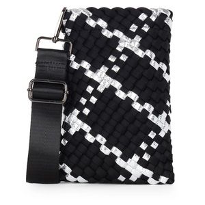 BRAND NEW HAUTE SHORE SHAY UPTOWN WOVEN CROSSBODY CELL BAG WITH TAGS